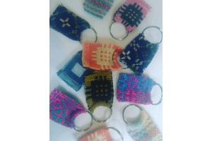 Welsh fabric Keyrings KEY03 Welsh fabric Keyrings KEY03